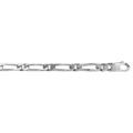 Chaine sur Artemare : Bracelet en argent cha&icirc;ne maille figaro 1+1 largeur 5mm et longueur 21cm