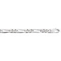 Chaine sur Artemare : Cha&icirc;ne en argent mailles 1+2 largeur 5mm et longueur 55cm