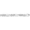 Bracelet en argent cha&icirc;ne maille figaro 1+2 largeur 5mm et longueur 21cm