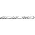 Chaine sur Artemare : Bracelet en argent cha&icirc;ne maille figaro 1+2 largeur 5mm et longueur 21cm