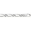 Bracelet en argent cha&icirc;ne maille figaro 1+1 largeur 6mm et longueur 21cm