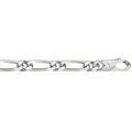 Chaine sur Artemare : Bracelet en argent cha&icirc;ne maille figaro 1+1 largeur 6mm et longueur 21cm