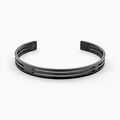 Histoire d'Or Bracelet Jonc Line Acier Noir