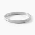 Bijoux sur Grenoble : Histoire d'Or Bracelet Jonc Line Acier Blanc