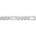 Chaine sur Artemare : Bracelet en argent cha&icirc;ne maille figaro 1+3 largeur 7mm et longueur 21cm
