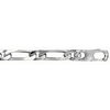 Bracelet en argent cha&icirc;ne maille figaro 1+1 largeur 8mm et longueur 21cm