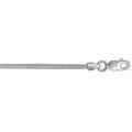 Chaine sur Artemare : Bracelet en argent cha&icirc;ne maille serpentines carr&eacute;es - largeur 1,8mm et longueur 18cm