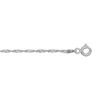 Bracelet en argent cha&icirc;ne maille Singapour largeur 1mm et longueur 18cm