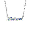 Colliers sur Artemare : Collier for&ccedil;at grav&eacute; decoupe argent