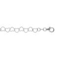 Bracelets sur Artemare : Bracelet en argent maille forme c?ur de 5mm - longueur 18cm