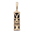 Pendentif en plaqu&eacute; or Tiki avec motif tribal Chance Artemare