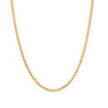 Collier en plaqu&eacute; or maille palmier - longueur 42cm Artemare