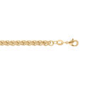Chaine sur Artemare : Bracelet en plaqu&eacute; or cha&icirc;ne maille palmier largeur 3mm et longueur 19cm