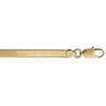 Chaine sur Artemare : Bracelet en plaqu&eacute; or cha&icirc;ne maille miroir largeur 4mm et longueur 18cm