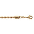 Chaine sur Artemare : Collier en plaqu&eacute; or maille corde - longueur 50cm