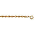 Chaine sur Artemare : Collier en plaqu&eacute; or maille corde - longueur 70cm
