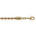 Bracelet en plaqu&eacute; or cha&icirc;ne maille corde largeur 2,3mm et longueur 18cm Artemare
