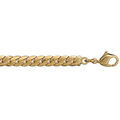 Collier en plaqu&eacute; or maille anglaise - largeur 4mm et longueur 45cm