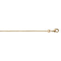 Cha&icirc;ne en plaqu&eacute; or maille serr&eacute;e largeur 1,2mm et longueur 45cm