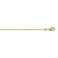 Cha&icirc;ne en plaqu&eacute; or maille serr&eacute;e largeur 1,2mm et longueur 50cm