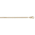 Cha&icirc;ne en plaqu&eacute; or maille serr&eacute;e largeur 2,1mm et longueur 50cm