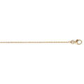 Cha&icirc;ne en plaqu&eacute; or maille for&ccedil;at largeur 1,2mm et longueur 40cm Artemare