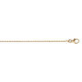 Chaine sur Artemare : Cha&icirc;ne en plaqu&eacute; or maille for&ccedil;at largeur 1,2mm et longueur 50cm
