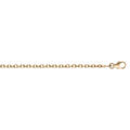 Cha&icirc;ne en plaqu&eacute; or maille for&ccedil;at largeur 2,3mm et longueur 55cm