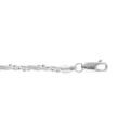 Bracelets sur Artemare : Bracelet en argent 3 cha&icirc;nes torsad&eacute;es dont 2 cha&icirc;nes tube et 1 cha&icirc;ne boules - longueur 18cm