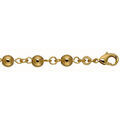 Chaine sur Artemare : Collier en plaqu&eacute; or boules marseillaises - longueur 40cm r&eacute;glable