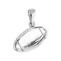 Pendentifs sur Artemare : Pendentif en argent ballon de rugby petit mod&egrave;le