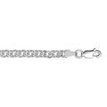 Bracelets sur Artemare : Bracelet en argent cha&icirc;ne double mailles crois&eacute;es souples - longueur 18cm