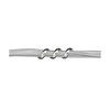 Bracelet en argent plusieurs cha&icirc;nes lisses rassembl&eacute;es par un ressort lisse - longueur 19cm