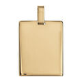Pendentifs sur Artemare : Pendentif en vermeil plaque G.I. rectangulaire &agrave; graver - dimensions 29mm X 23mm - plaque prestige