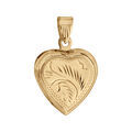 Pendentifs sur Artemare : Pendentif en vermeil cassolette coeur ouvrag&eacute; - possibilit&eacute; d'ins&eacute;rer 1 ou 2 photos droite et gauche