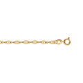 Bracelets sur Artemare : Bracelet en plaqu&eacute; or cha&icirc;ne maille grains de caf&eacute; largeur 3mm et longueur 18cm