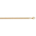 Cha&icirc;ne en plaqu&eacute; or maille serr&eacute;e largeur 3,2mm et longueur 50cm