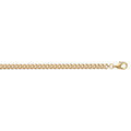 Chaine sur Artemare : Cha&icirc;ne en plaqu&eacute; or maille serr&eacute;e largeur 3,2mm et longueur 55cm