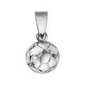 Pendentifs sur Artemare : Pendentif en argent rhodi&eacute; ballon de foot grand mod&egrave;le