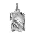 Pendentifs sur Artemare : Pendentif en argent brillant parchemin zodiaque Verseau