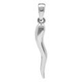 Pendentifs sur Artemare : Pendentif en argent rhodi&eacute; corne italienne - porte bonheur italien