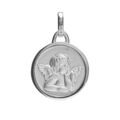 Pendentif m&eacute;daille en argent ange et le pourtour brillant