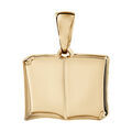 Pendentif en vermeil livre ouvert &agrave; graver petit mod&egrave;le - plaque prestige Artemare