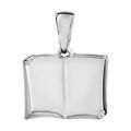 Pendentifs sur Artemare : Pendentif en argent livre ouvert &agrave; graver petit mod&egrave;le - plaque prestige