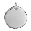 Pendentifs sur Artemare : Pendentif en argent galet &agrave; graver grand mod&egrave;le - plaque prestige