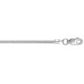 Chaine sur Artemare : Cha&icirc;ne en argent tube rond - largeur 1,9mm et longueur 45cm