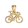 Pendentif v&eacute;lo de course vermeil