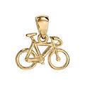 Pendentif v&eacute;lo de course vermeil