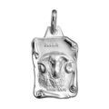 Pendentif en argent brillant parchemin zodiaque B&eacute;lier