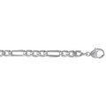 Chaine sur Artemare : Cha&icirc;ne en argent maille Hawa&iuml; 1+3 largeur 5mm et longueur 55cm